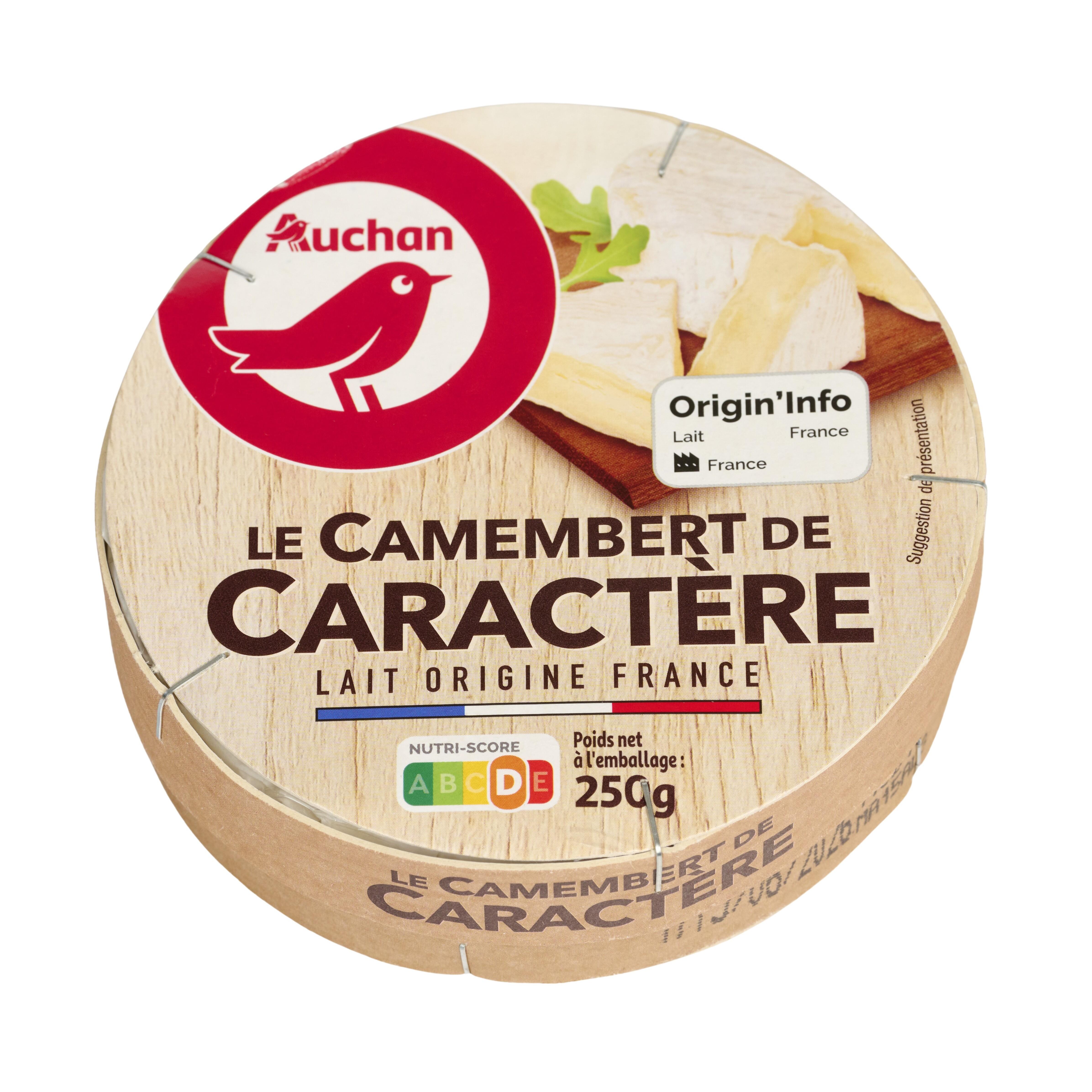Voir la diapositive 4 : AUCHAN Camembert de caractère 250g