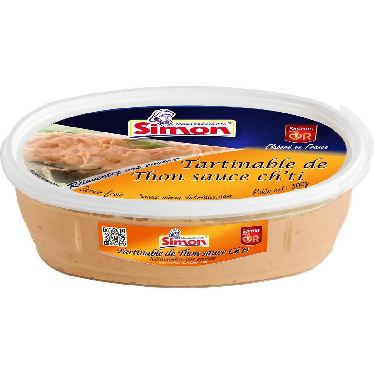 SIMON Tartinable de thon sauce ch'ti Saveur en Or 300g
