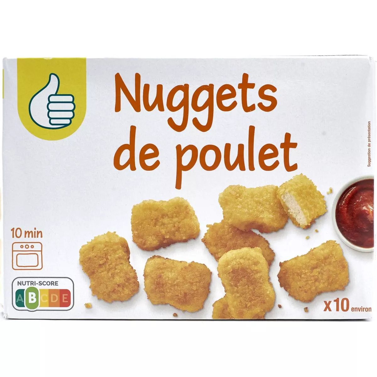 POUCE Nuggets de poulet 10 pièces 200g