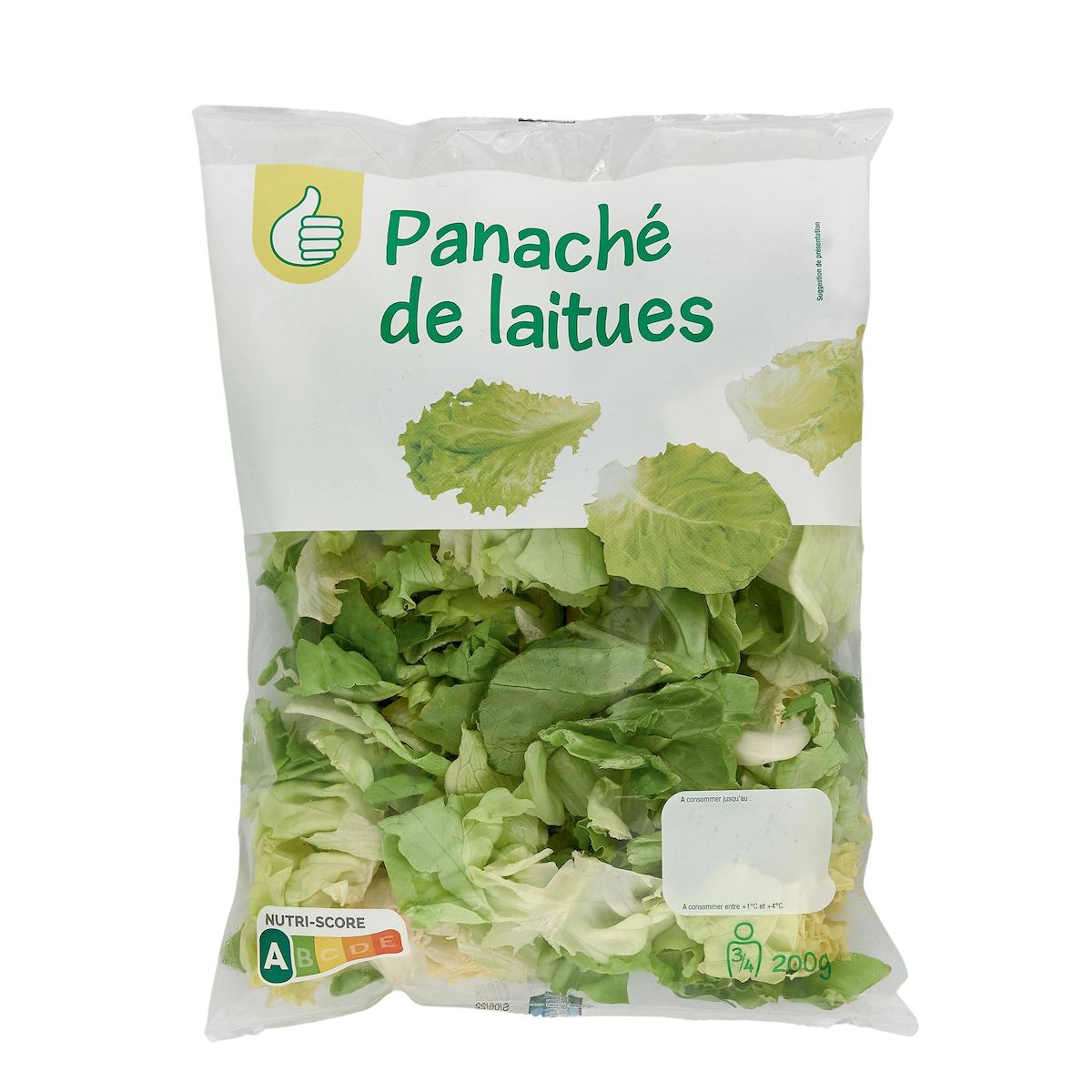 POUCE Mélange de laitues prêt à l'emploi 3-4 parts 200g