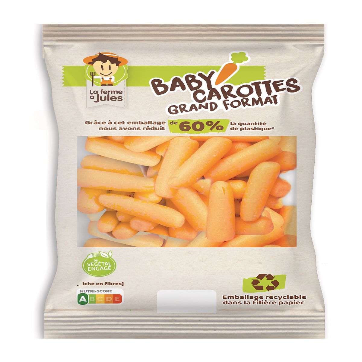 LES CRUDETTES La ferme à Jules baby carottes 400g