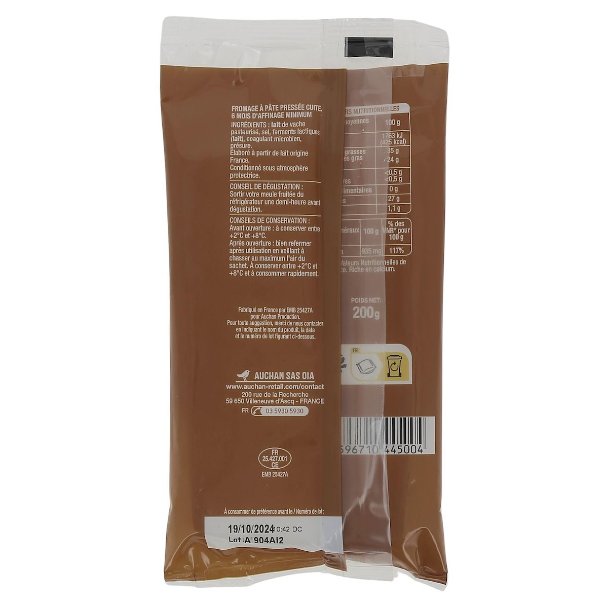 AUCHAN Meule fruitée 200g