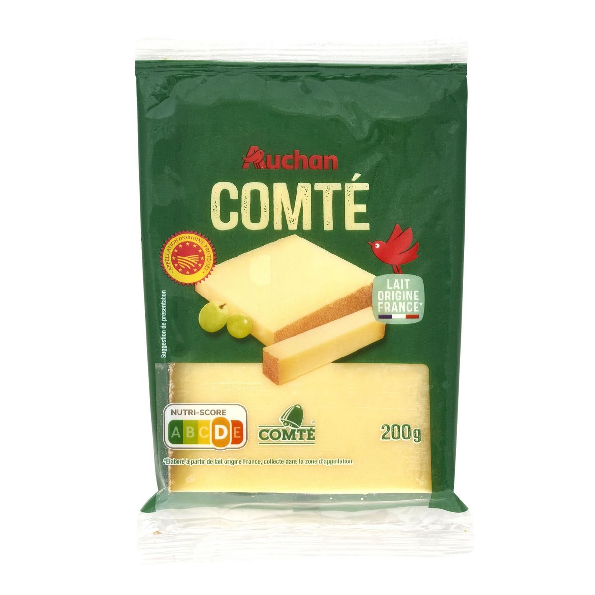 AUCHAN Comté en bloc AOP 200g