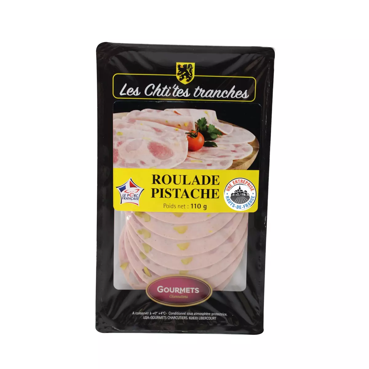 LES CHTI'TES TRANCHES Roulade pistache 110g