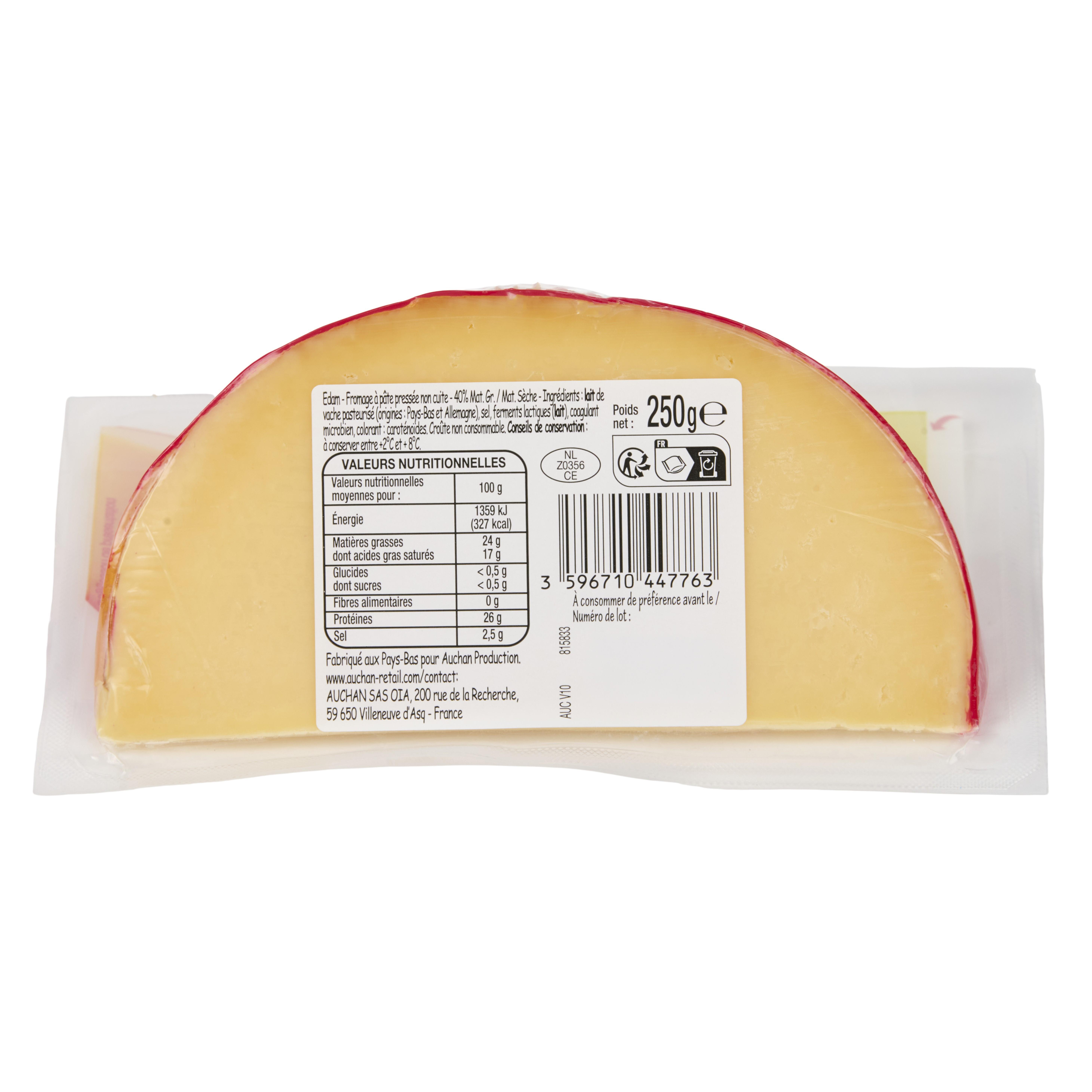 Voir la diapositive 2 : POUCE Edam 250g