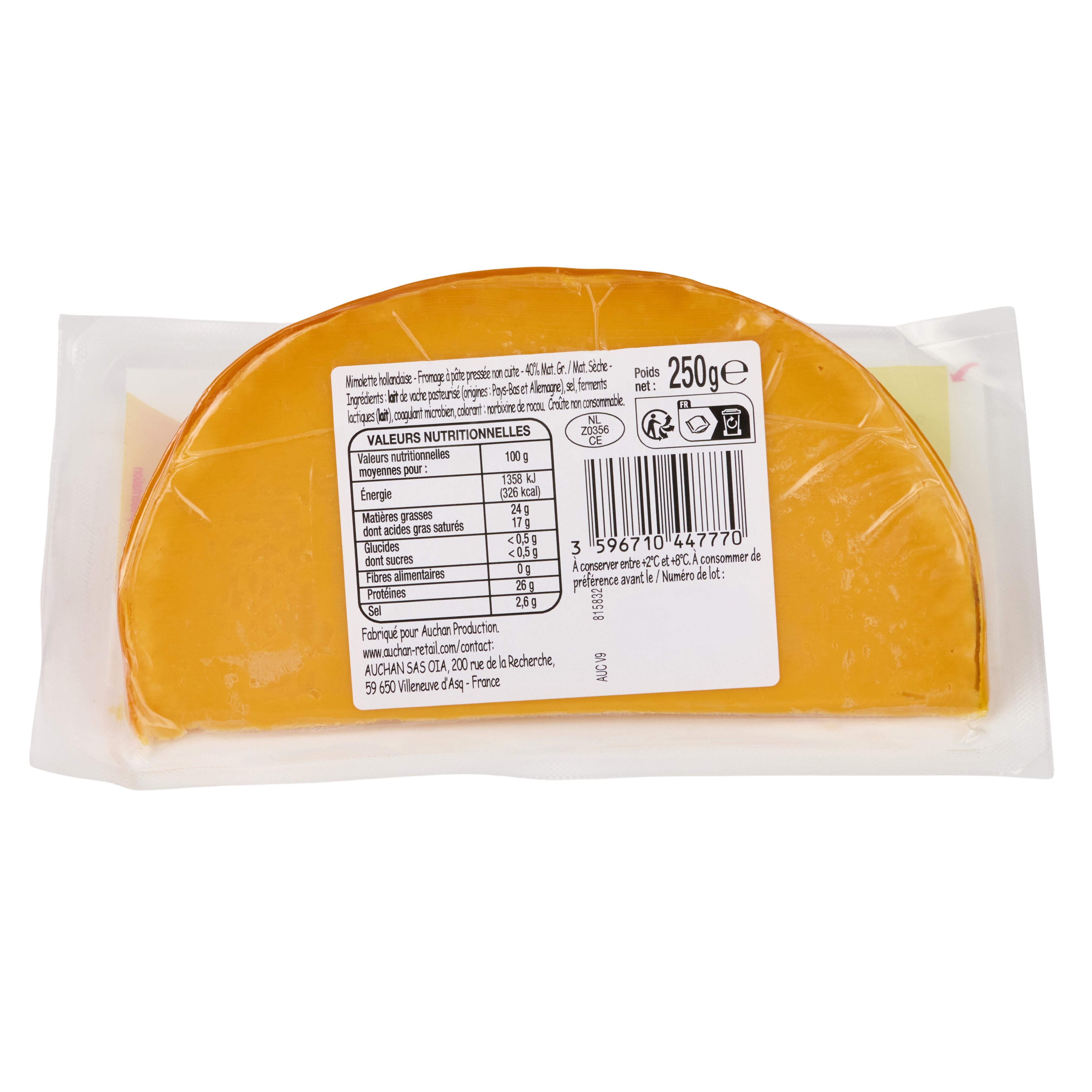 Voir la diapositive 2 : POUCE Mimollette 250g
