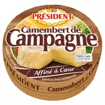 PRESIDENT Camembert de campagne au lait pasteurisé 250g