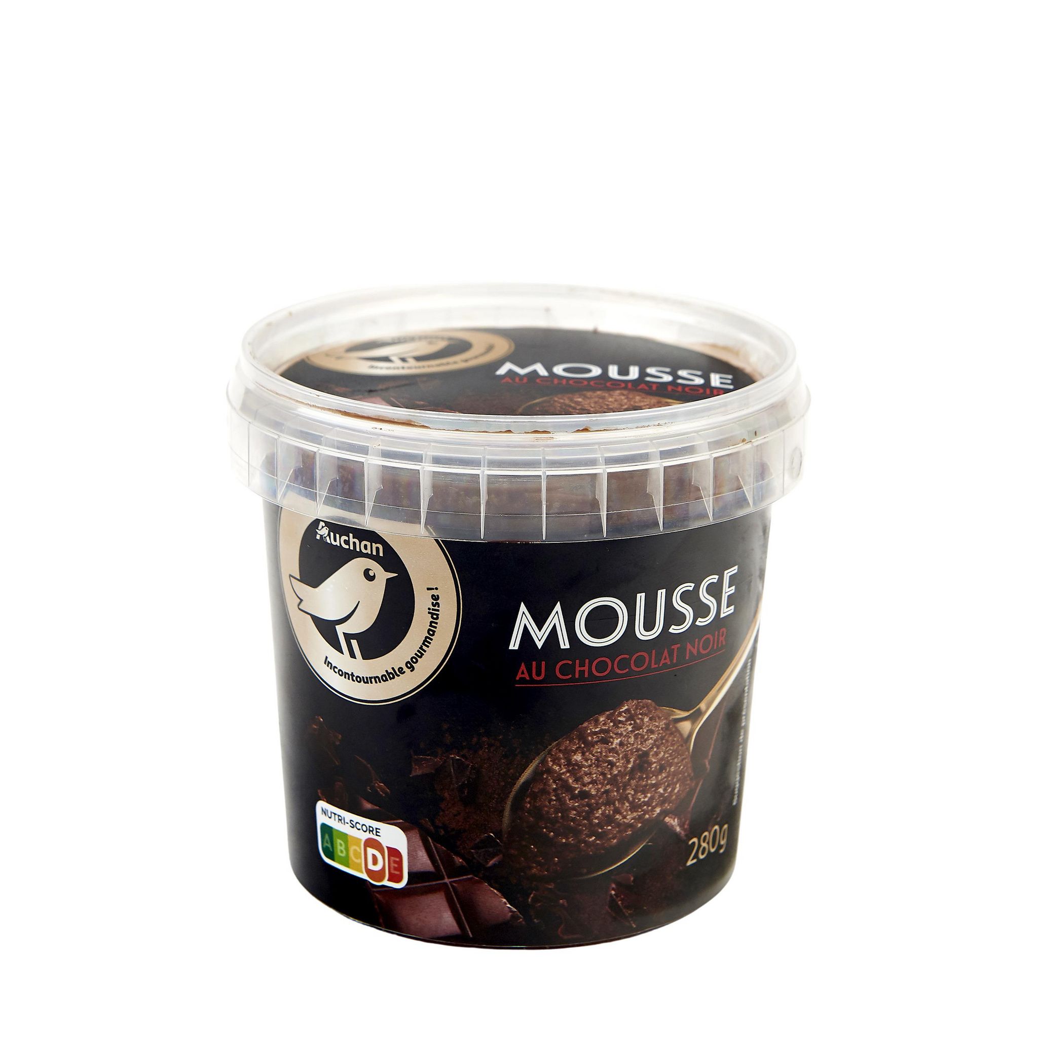 Voir la diapositive 2 : AUCHAN GOURMET Mousse au chocolat noir 280g