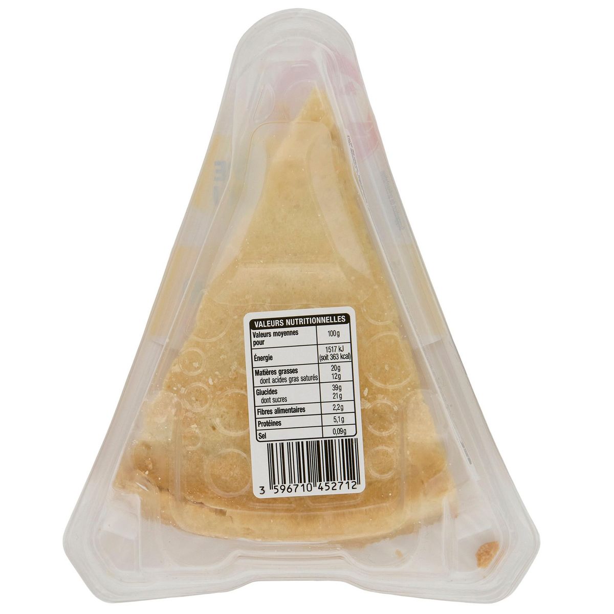 AUCHAN Tarte au citron 1 part 110g