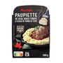 Voir la diapositive 2 : AUCHAN Paupiette de veau à la sauce tomate et écrasé de pomme de terre 1 part 300g
