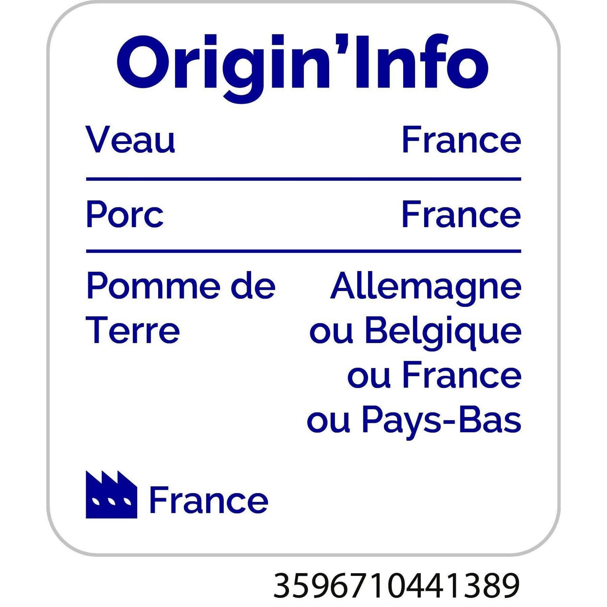 Voir la diapositive 3 : AUCHAN Paupiette de veau à la sauce tomate et écrasé de pomme de terre 1 part 300g