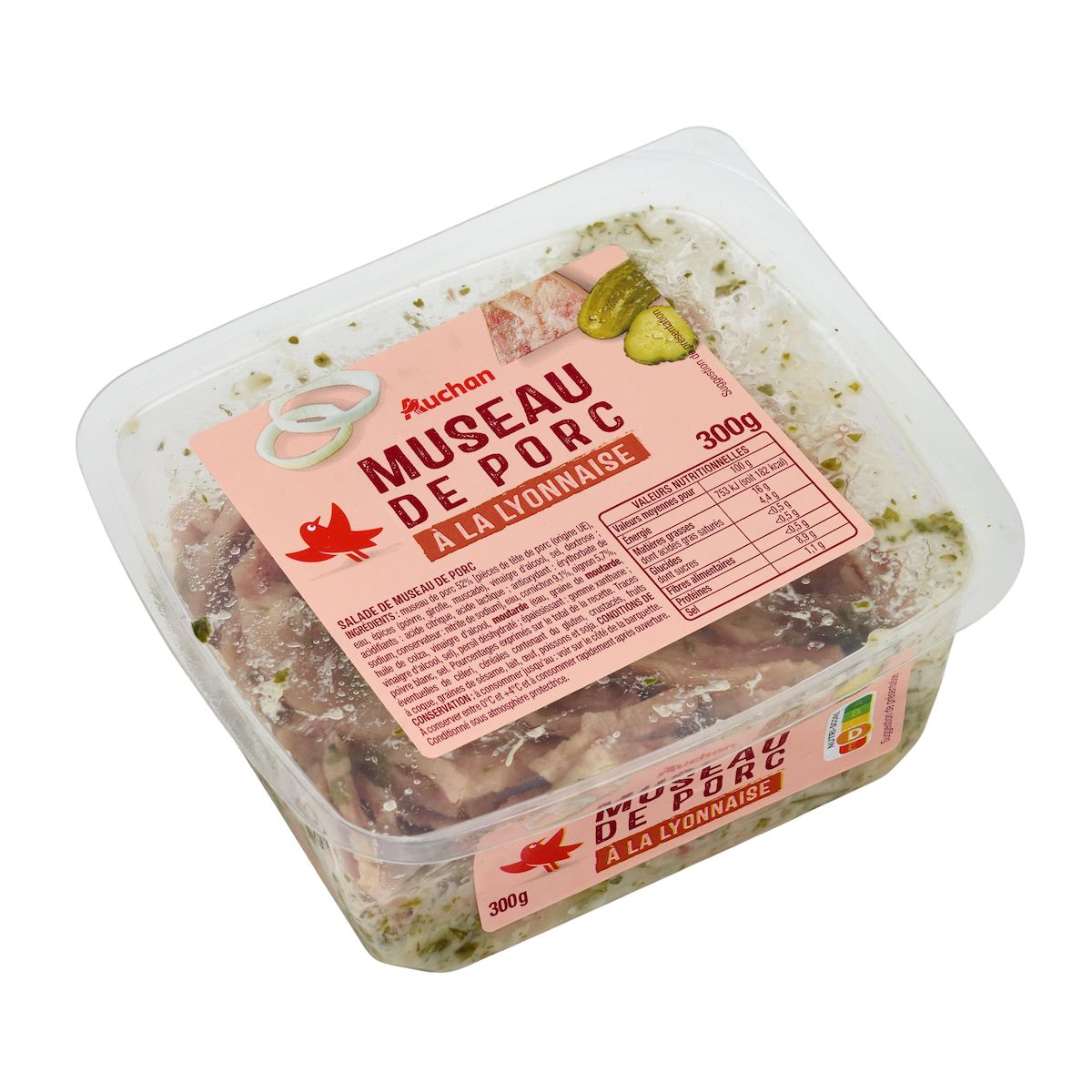 AUCHAN Salade de museau de porc 300g