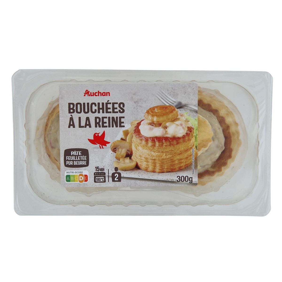 AUCHAN Bouchées à la reine 2 pièces 300g