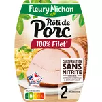 FLEURY MICHON Rôti de porc sans nitrite 2 tranches 90g