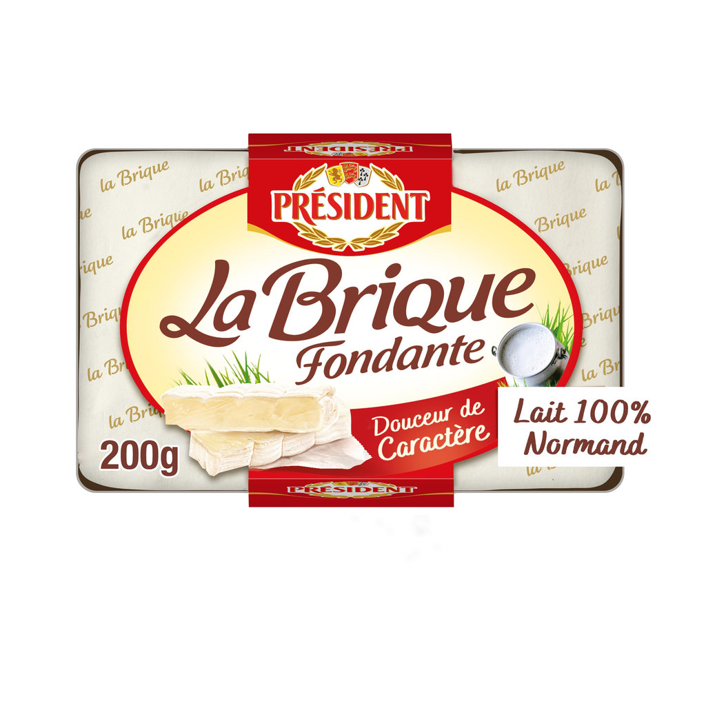 PRESIDENT La brique Fondante 200g