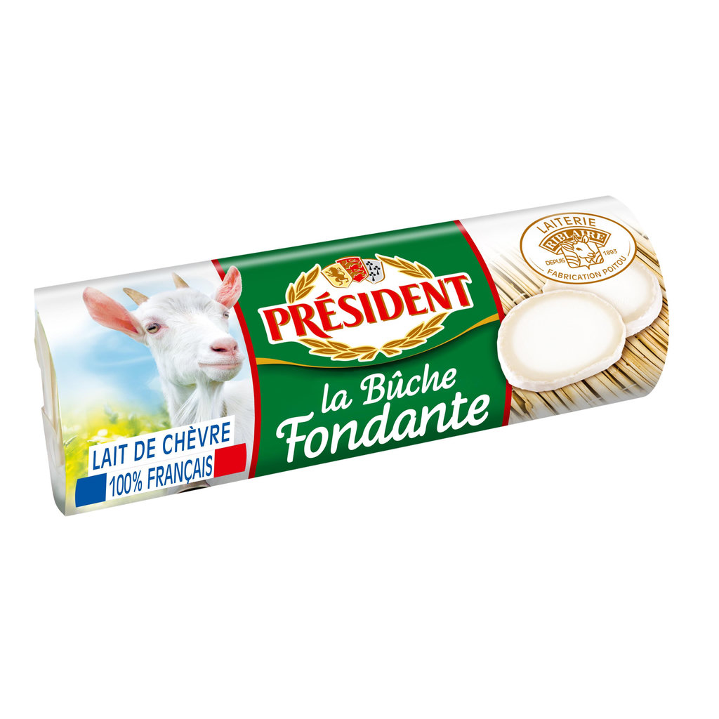 PRESIDENT Bûche de chèvre fondante 180g