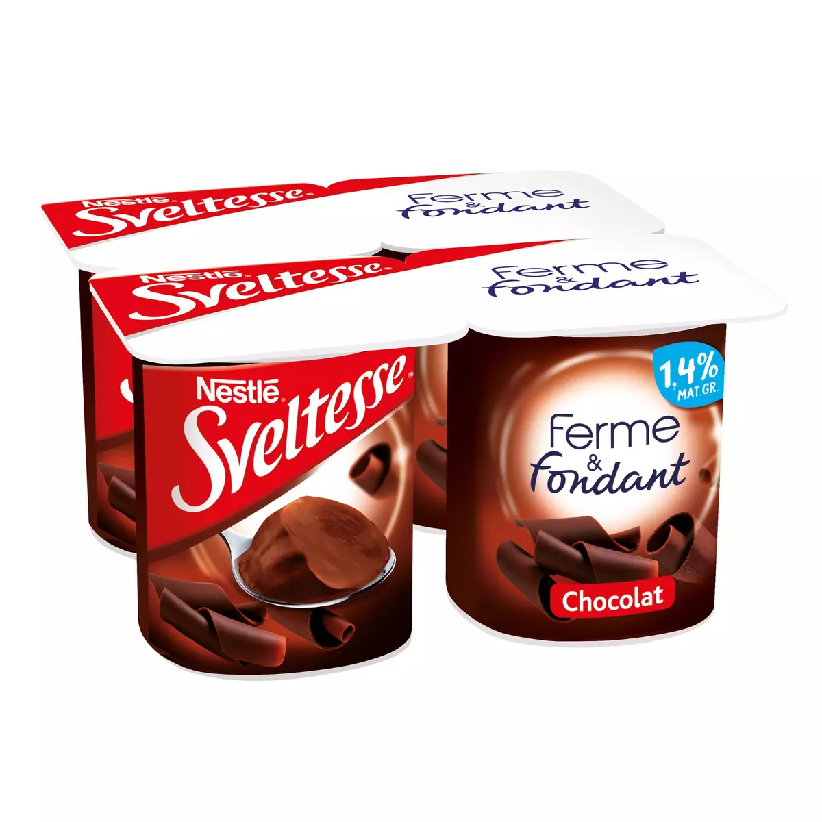 SVELTESSE Spécialité laitière allégée au chocolat 4x125g