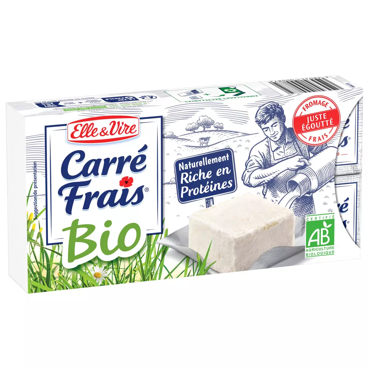ELLE & VIRE  Fromage à tartiner Bio 8 portions 200g