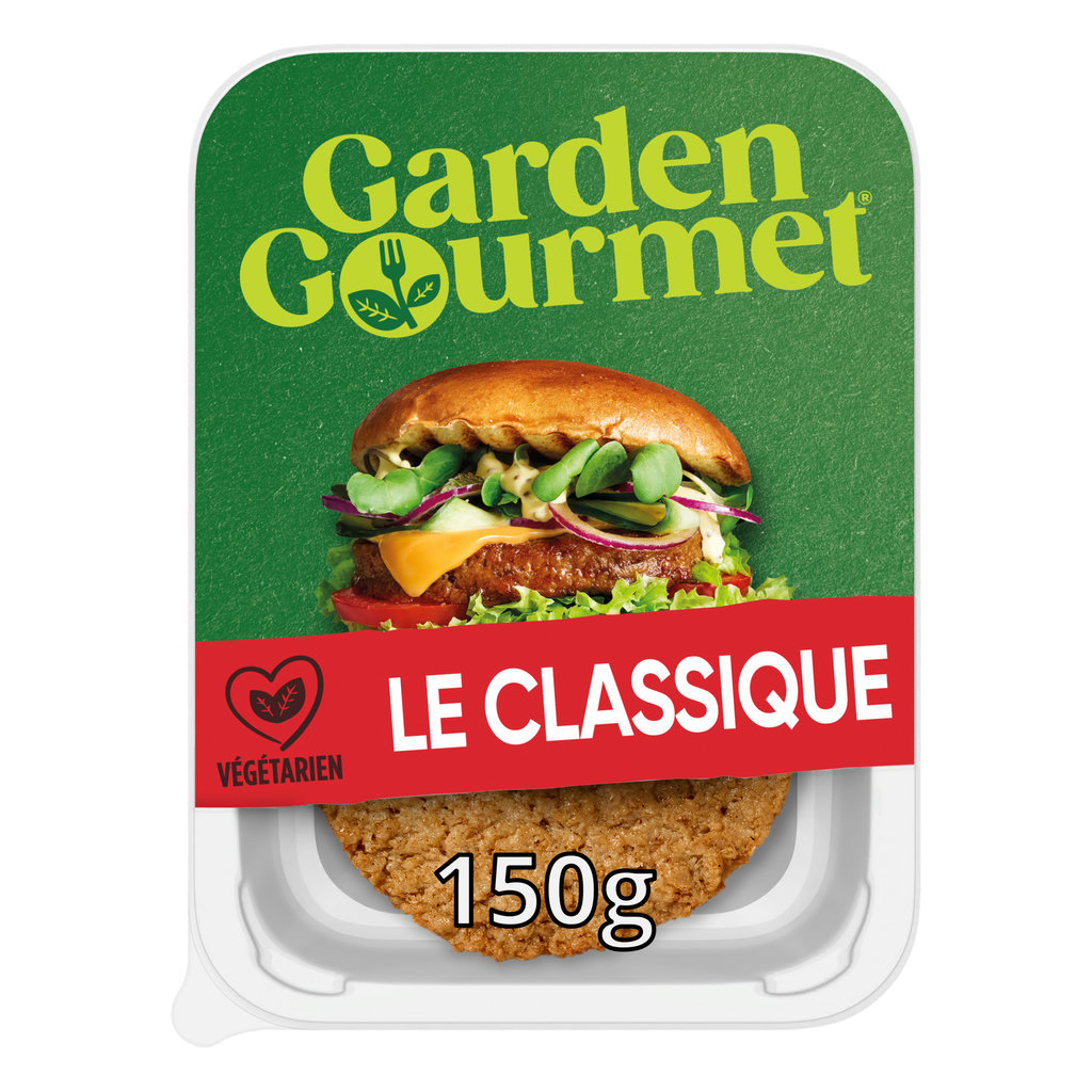 GARDEN GOURMET Végétal Le Classique Soja et Blé 2 pièces 150 g