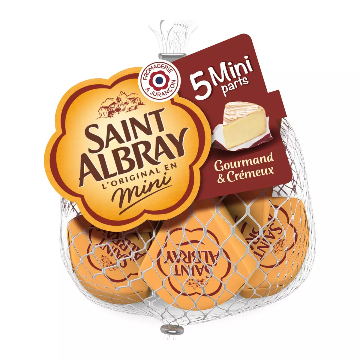SAINT ALBRAY L'original Mini parts de fromages 5 pièces 5x30g