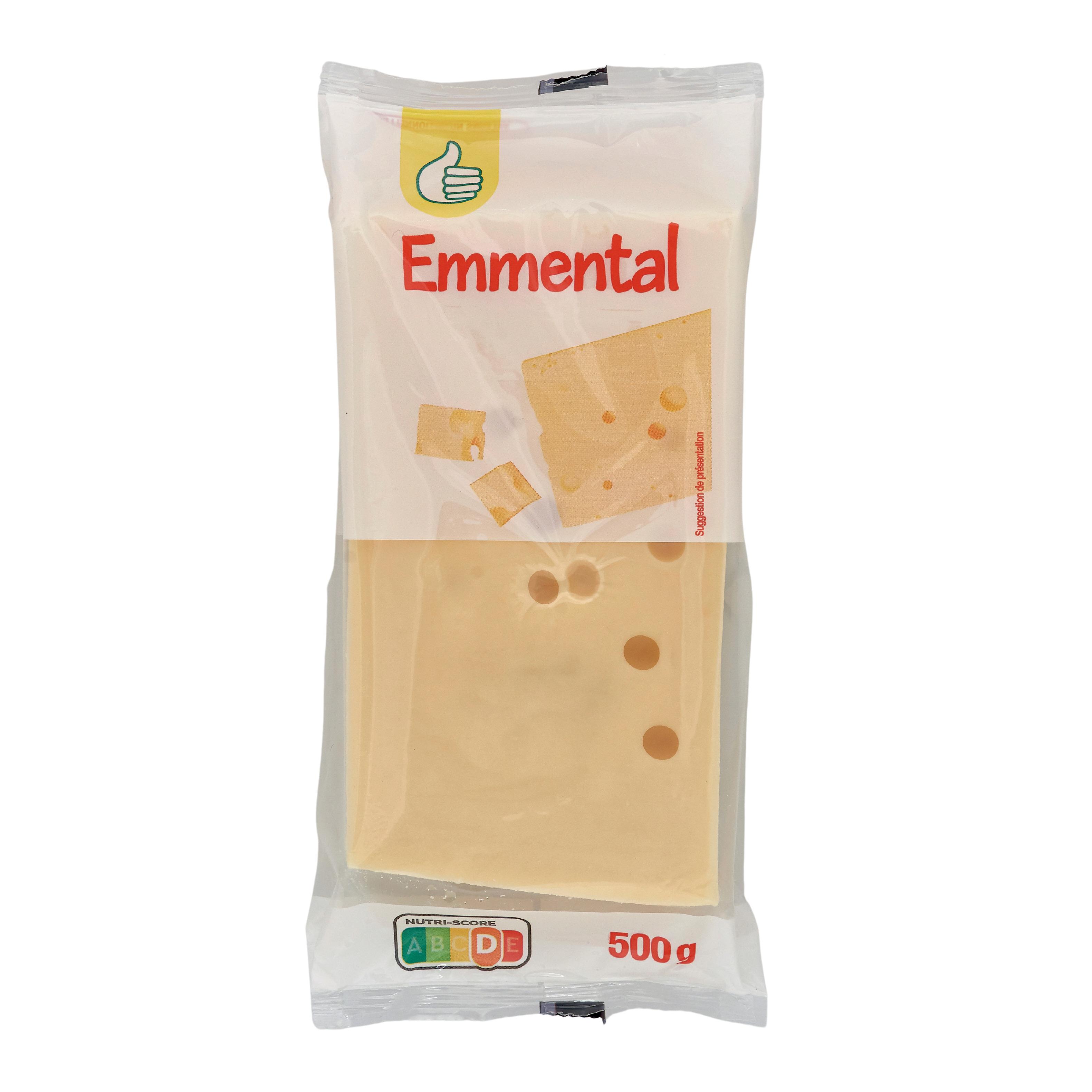Voir la diapositive 2 : POUCE Emmental en bloc 500 g