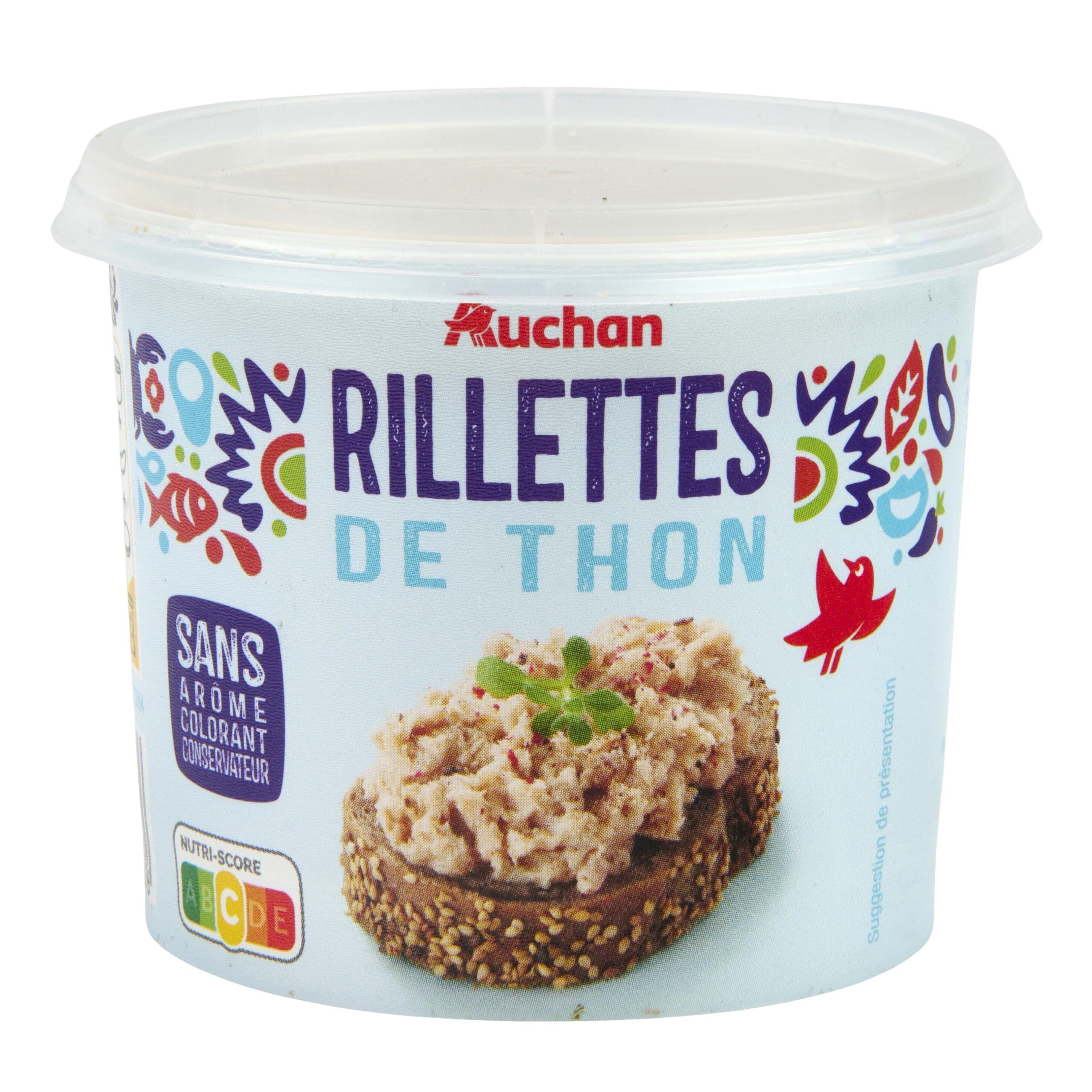 Voir la diapositive 5 : AUCHAN Rillettes de thon 150g