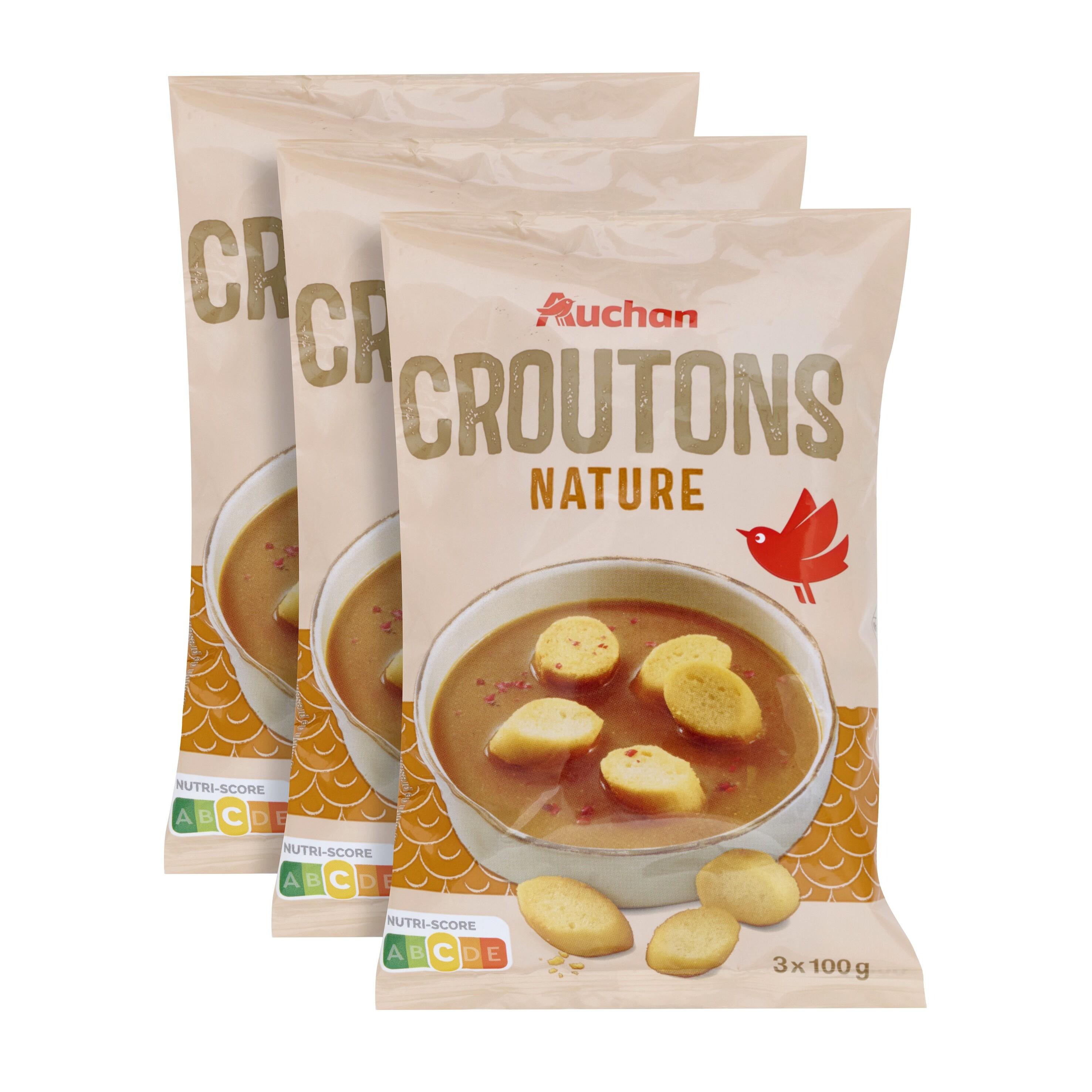 Voir la diapositive 3 : AUCHAN Croûtons nature 3x100g