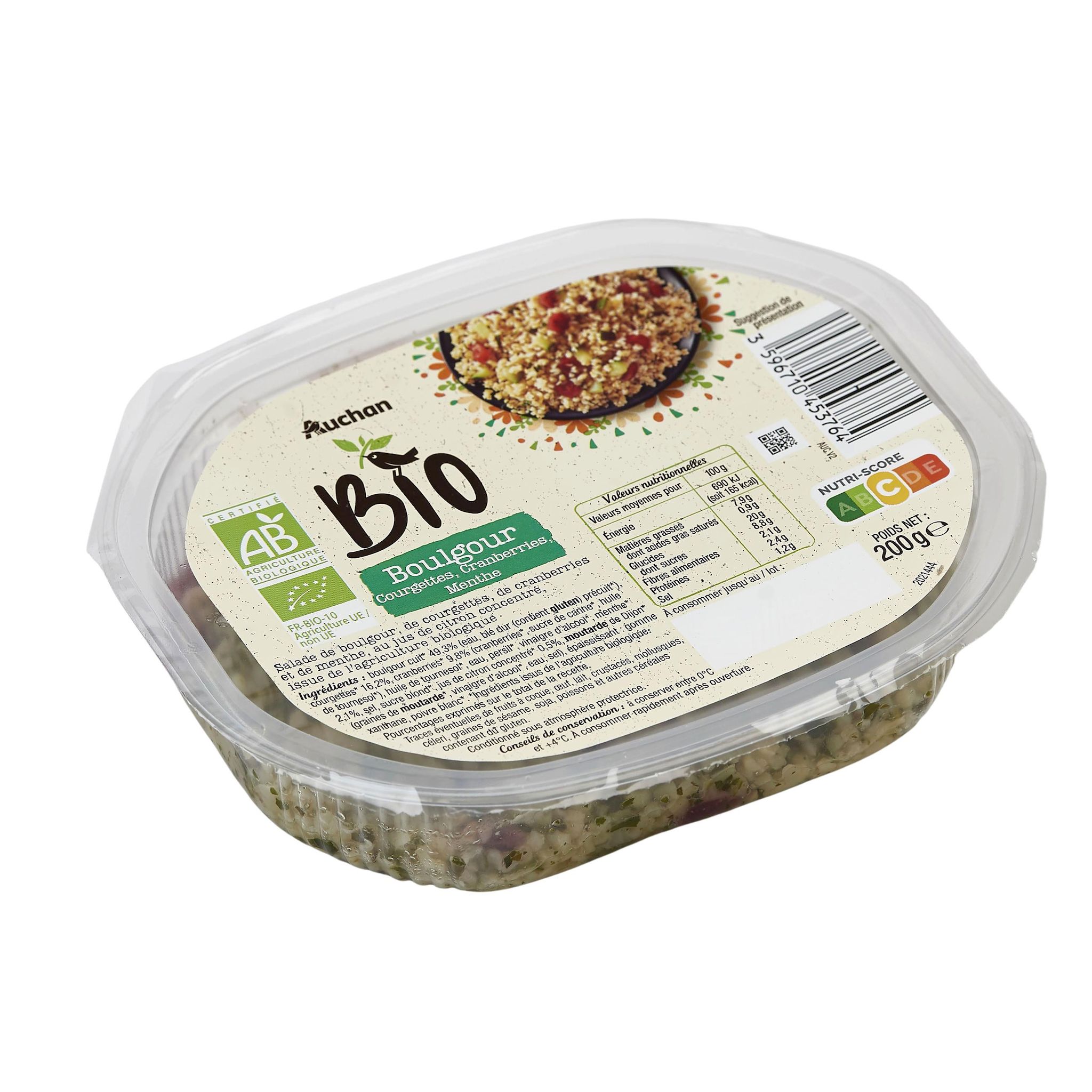 Voir la diapositive 2 : AUCHAN BIO Boulgour 200g