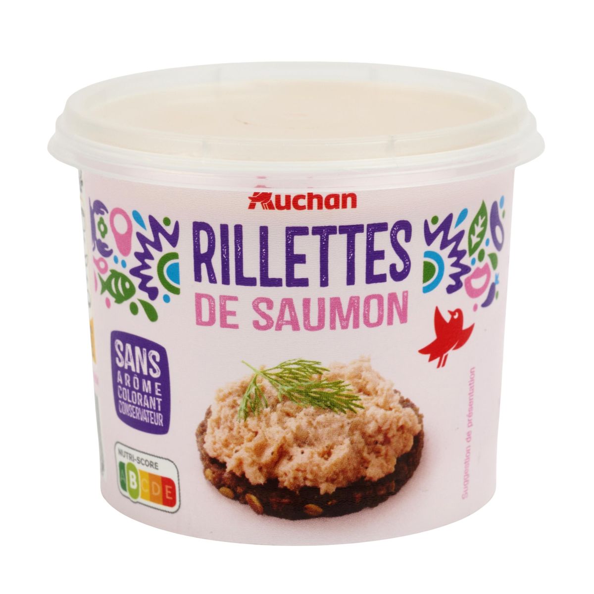 AUCHAN Rillettes de saumon 150g