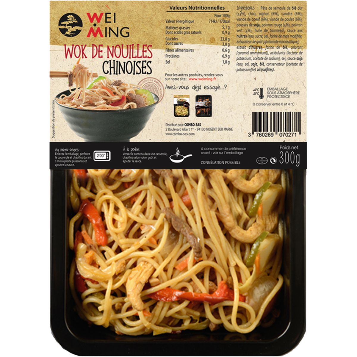 WEI MING Wok de nouilles Chinoises 300g