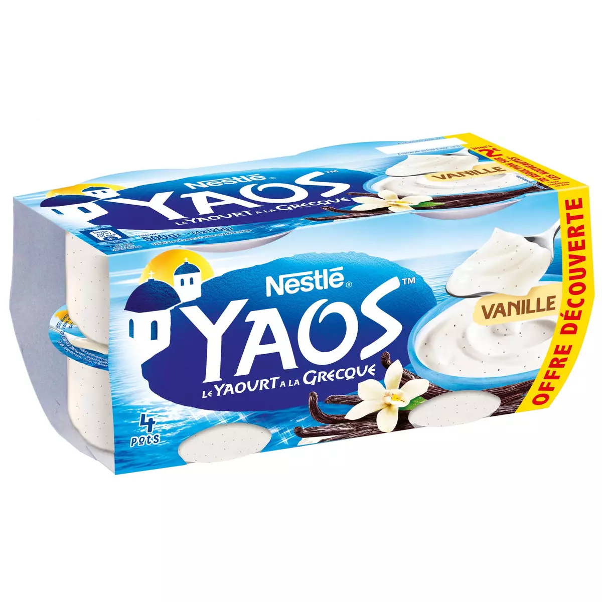 YAOS Yaourt à la grecque à la vanille 4x125g