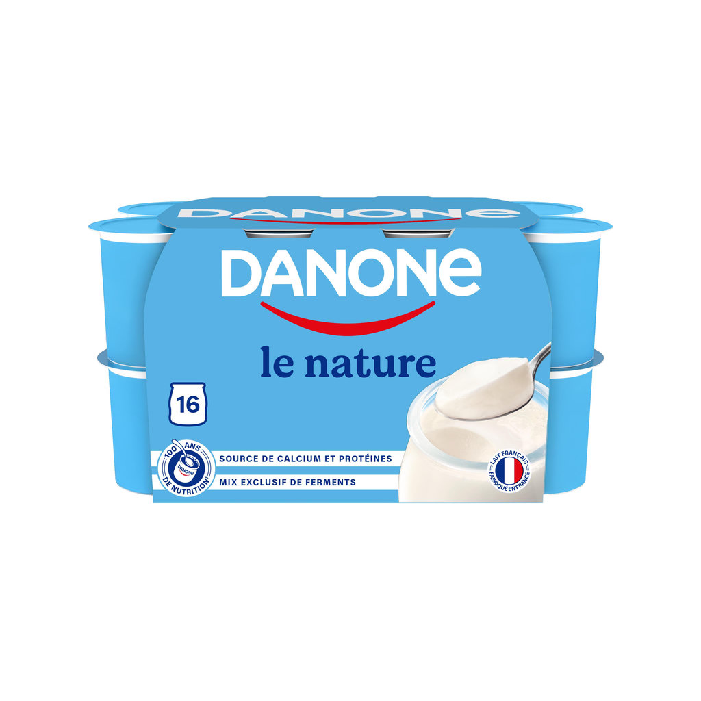 DANONE Yaourt nature 16x125g