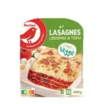 AUCHAN Lasagnes végétales aux légumes et tofu  1 portion 400g