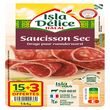 ISLA DELICE Saucisson sec tranché halal 15 tranches + 3 offertes 144g