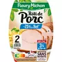 FLEURY MICHON Rôti de porc réduit en sel sans nitrite 2 tranches 100g