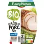 FLEURY MICHON Rôti de porc bio -25% de sel 2 tranches 80g