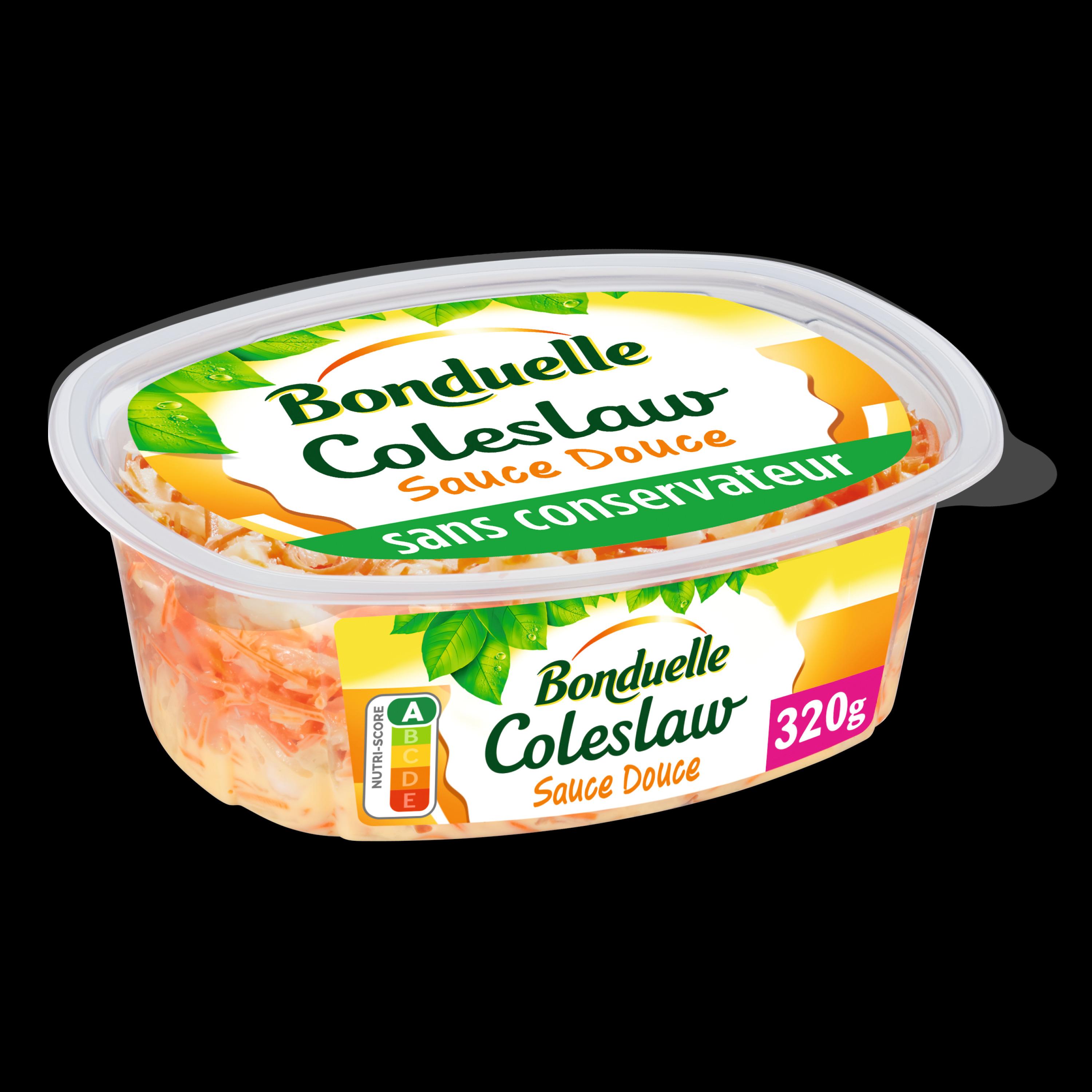 Voir la diapositive 2 : BONDUELLE Coleslaw à la sauce douce 320g