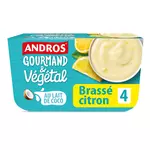 Andros ANDROS Gourmand & Végétal Dessert brassé au lait de coco et citron