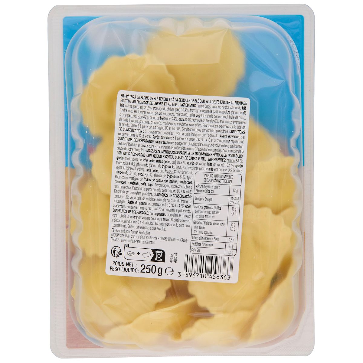 AUCHAN Girasole au chèvre et miel 2 parts 250g