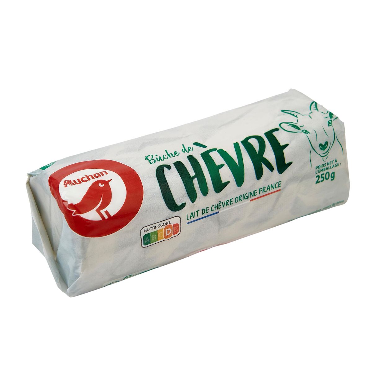 AUCHAN Bûche de chèvre fondante 250g