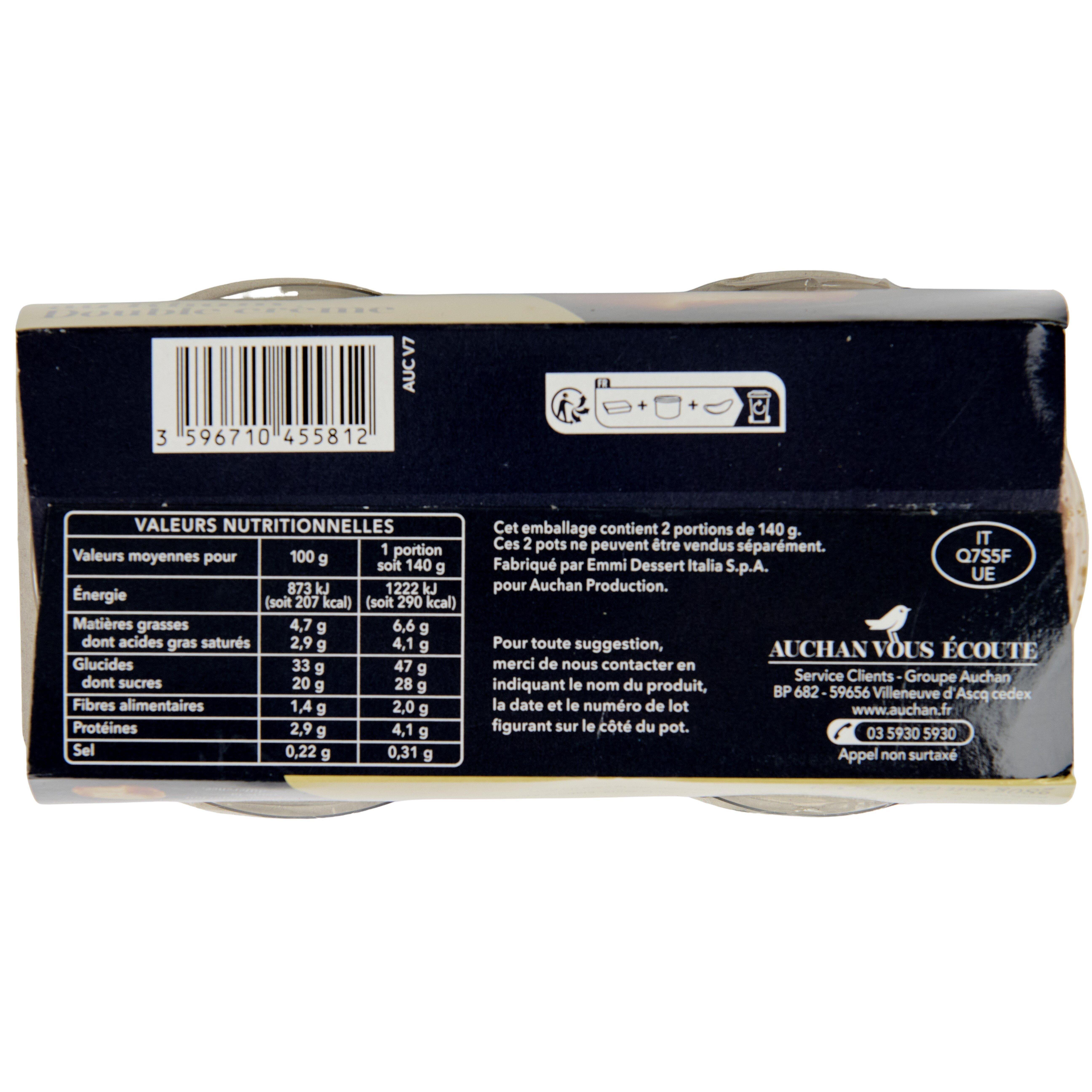 Voir la diapositive 2 : AUCHAN Baba au rhum 2x140g