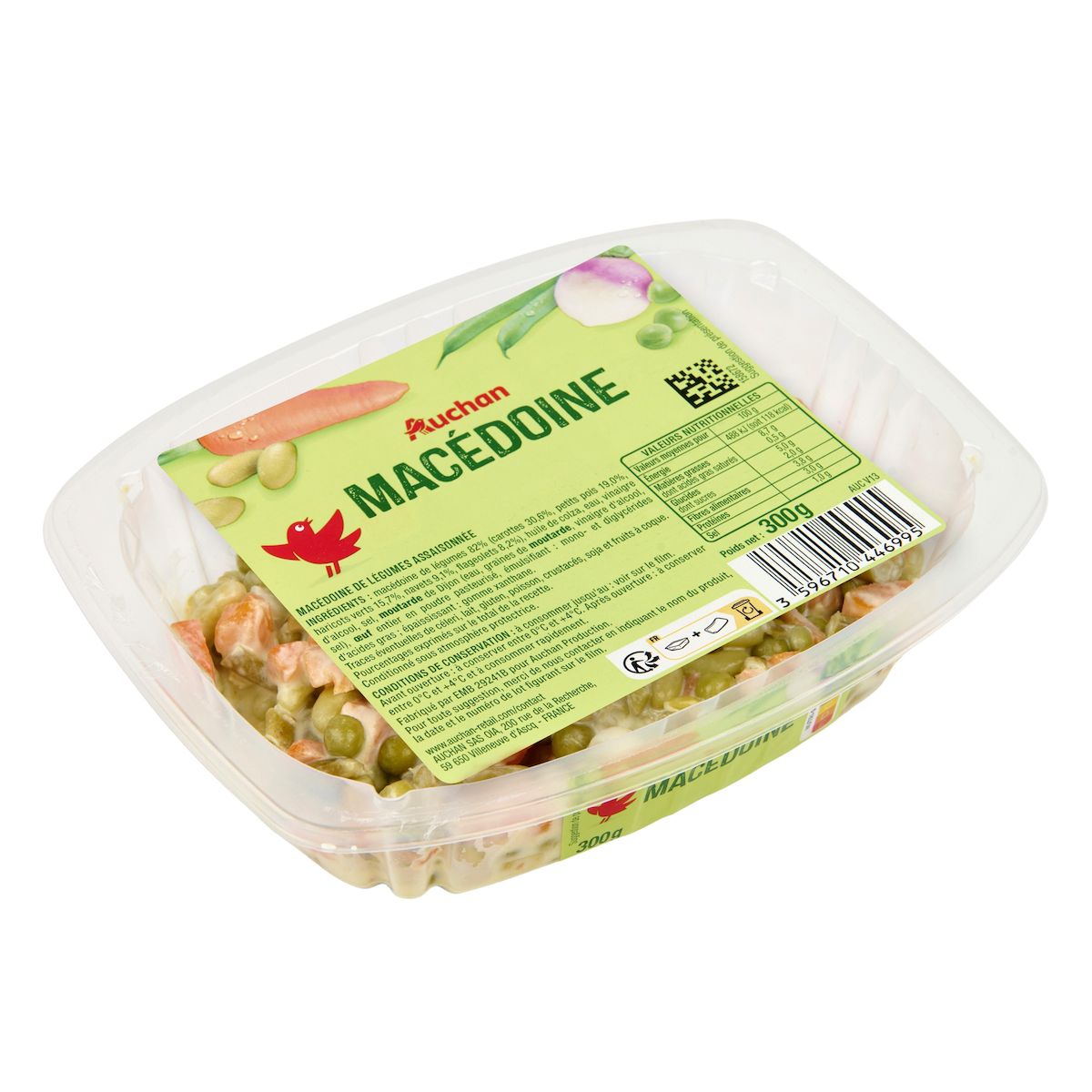 AUCHAN Macédoine de légumes 300g