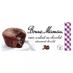 BONNE MAMAN Dessert cœur coulant au chocolat 2x80g
