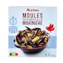 Voir la diapositive 4 : AUCHAN Moules cuisinées à la marinière 1/2 parts 600g