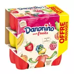 DANONINO Yaourt aux fruits panaché 18x50g
