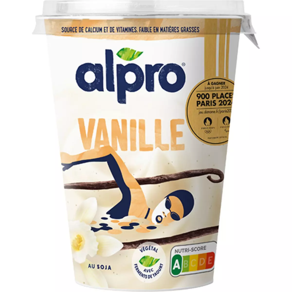 ALPRO Dessert végétal soja et à la vanille 500g