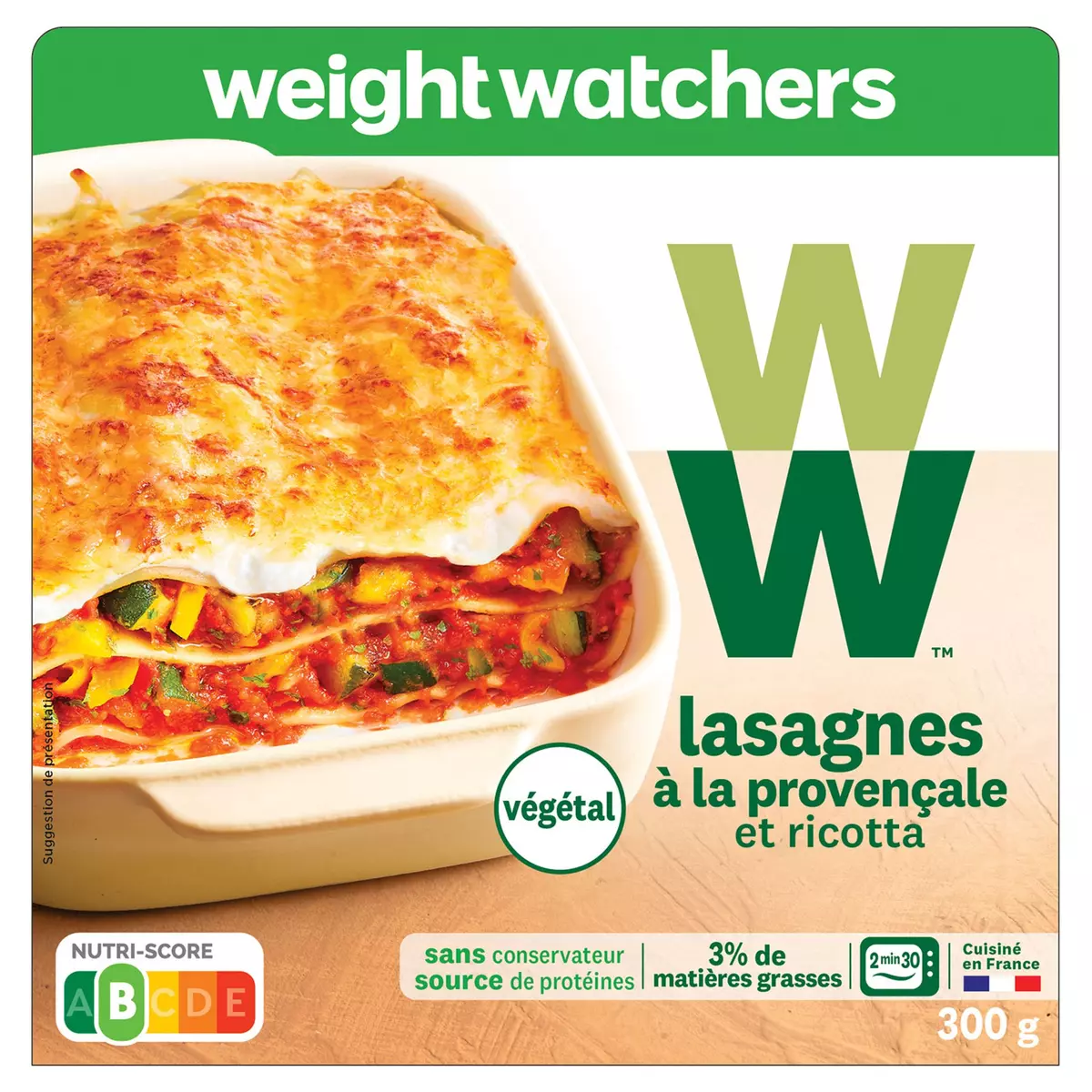 WEIGHT WATCHERS Lasagnes à la Provençale 300g