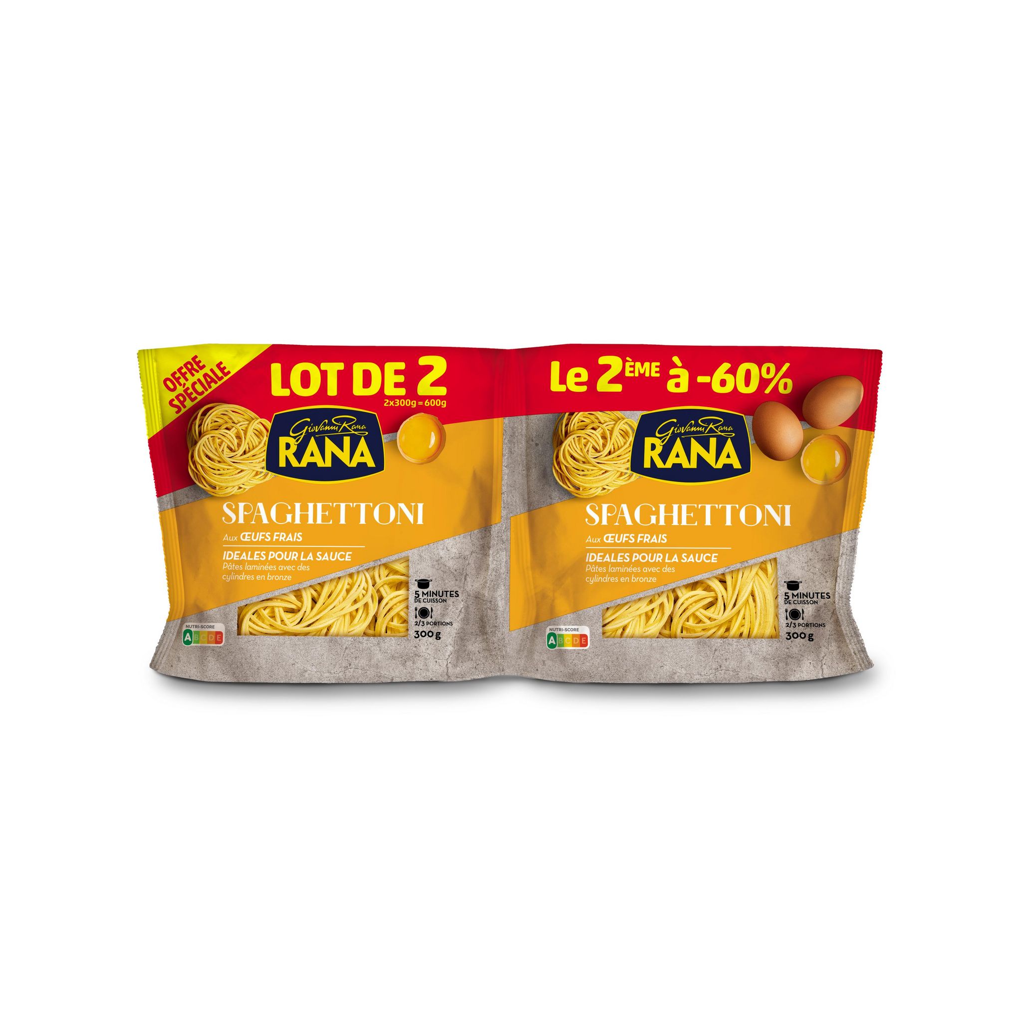 RANA Spaghettonni  2 paquets dont le 2ème à -60%