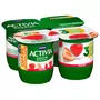 ACTIVIA Probiotiques - Yaourt au bifidus à la fraise 4x125g
