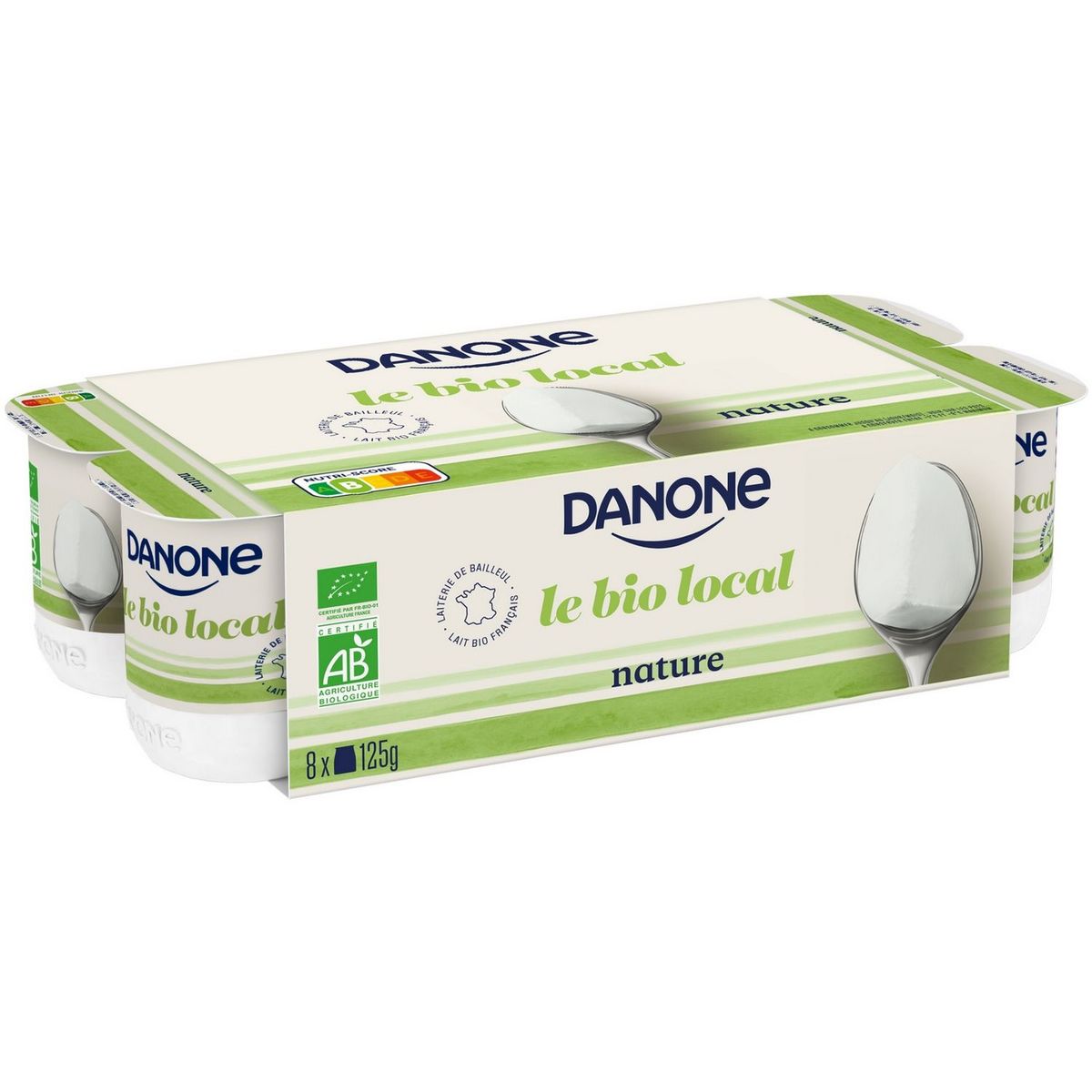 DANONE Le Bio Local Yaourt nature 8x125g
